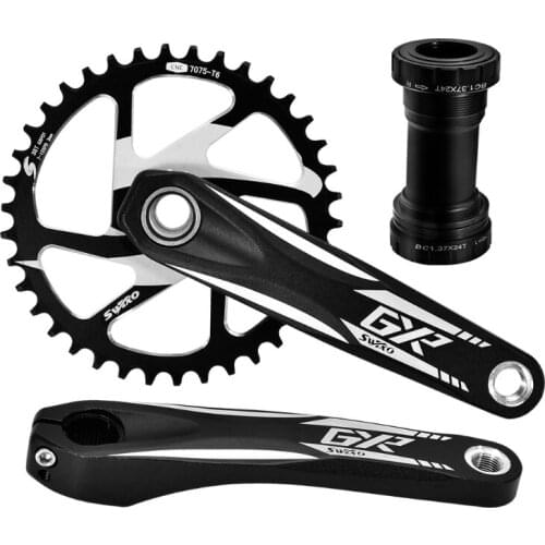 New Bicycle Mtb Gxp Crankset 170Mm Crank 32T 34T 36T 38T Offset 3mm 6mm Chainring Bottom Bracket for Shi-mano