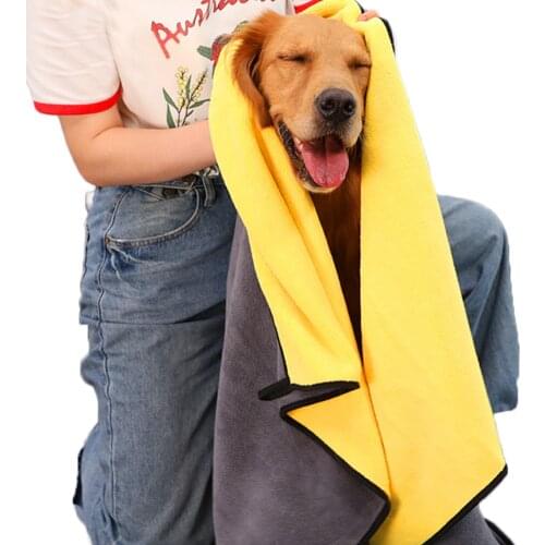 New Quick-drying Microfiber Soft Towel For Dogs Puppies Products For Dogs Warm Mat Quilt Bath Towel For Pet S M L Dropshipping