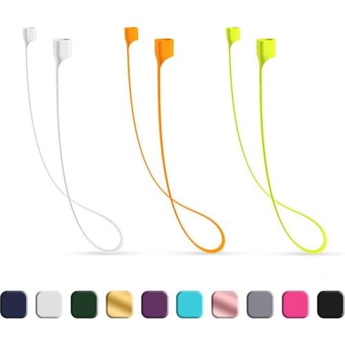 Earphone Strap for for AirPods 2 3 pro case accessories TWS Anti Lost Strap Silicone Rope for Bluetooth Earphones Silicone Cable