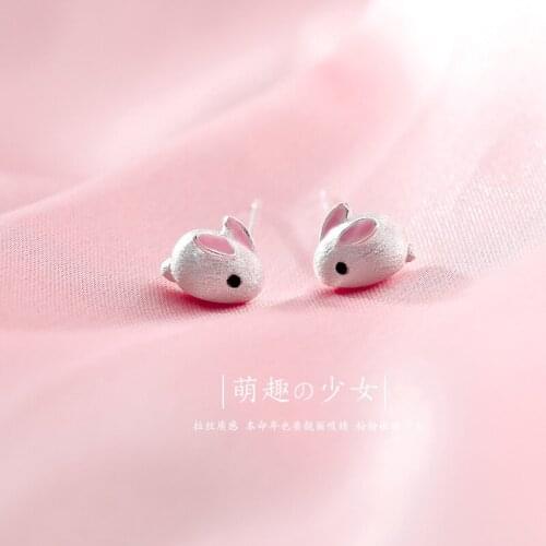 Stud Earrings Pink Rabbit For Women Korean New Trendy High Quality Hot Sale Fashion Creative Design Girl Gift Jewelry BOYULIGE