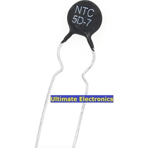 100pcs Thermistor NTC5D-7 5D-7 5D7 7MM Diameter Negative Temperature coefficient