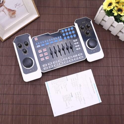 USB Rechargeble Bluetooth Audio Mixer Headset Microphone Webcast Live Streaming Sound Card for Music Recording Karaoke Singing