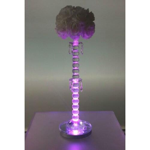 Party Decoration free Shipping Lot of 5 Pieces 8inch Remote Control Rgb Led Wedding Centerpieces for Decoration Table Candelabra