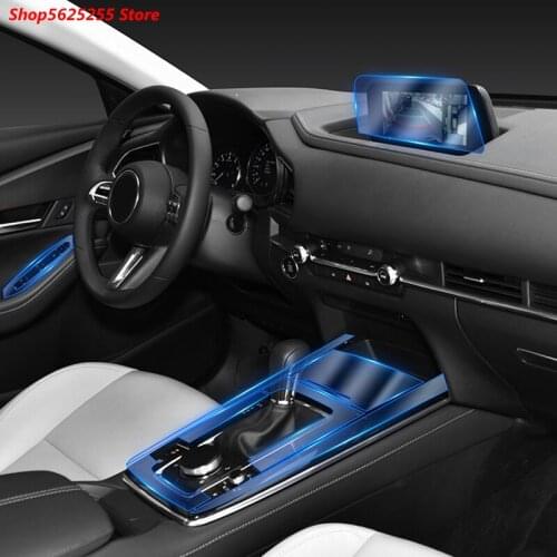 TPU Interior Protective Film For Mazda CX30 CX-30 2020 2021 Instrument Membrane Modification Car Decoration
