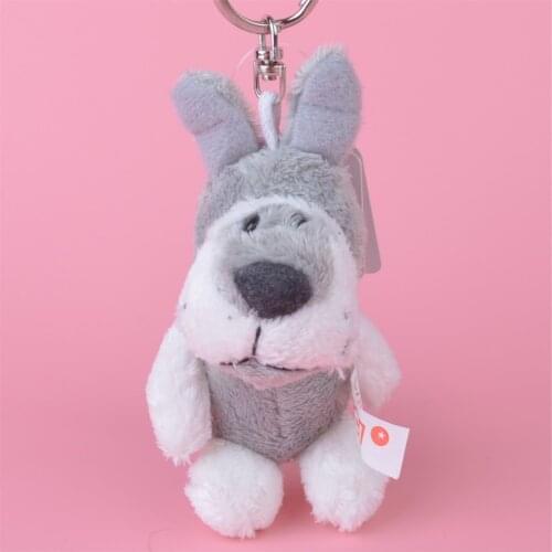 1 Pcs Schnauzer Dog Small Plush Pendant Toy, Kids Doll Keychain / Keyholder Gift Free Shipping