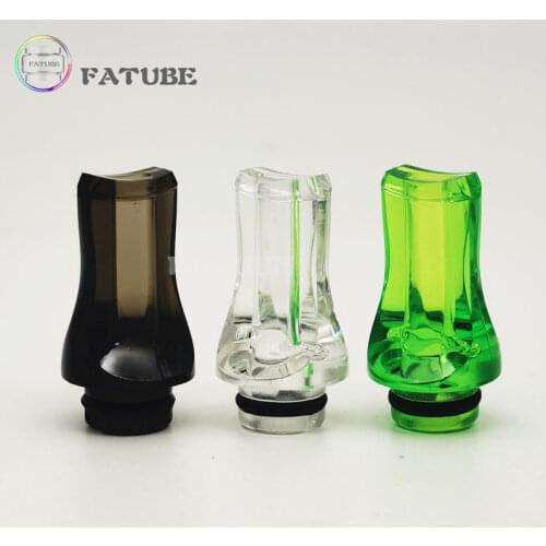 10PCS 510 Drip Tip Plastic Universal Dripper Flat Anti Explosion Lampblack for Q16 PRO Q14 Drip Tip 510 MTL Pipette Dripper