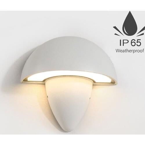 10W LED Outdoor Wall Lamp Mushroom Design Garden Wall Lights For Home Bed Room Interior Balcony Wall Lighting Modern Decoration
