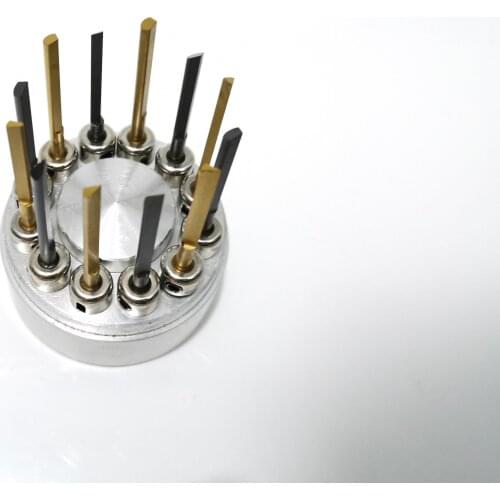 Knifes for the engraver Jewelry Engraving Tools Pneumatic Engraving Machine Handpiece handle knife 12pcs