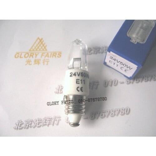 24V 50W E11 CE mini candelabra halogen lamp,operation room surgical light,24V50W ceramic base bulb