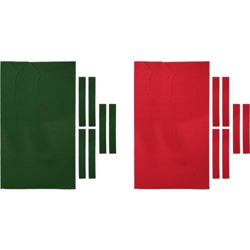 9ft Pool Table Cloth Billiard Table Felt Wool Blend Pre-Cut Cushion Side Wrap