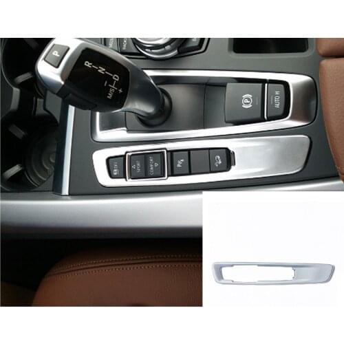 ABS Chrome Interior Gear Shift Knob Cover Trim Sticker For BMW X5 F15 X6 f16 2014 2015 2016 Car Accessories