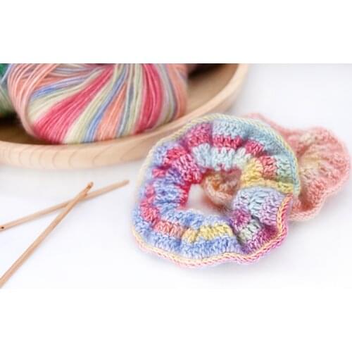 Free Shipping 50g/ball 70% Cotton Yarn 30% Acrylic Soft Colorful Section Dyed Yarn Handmke Babys Outfit Shoes Scarf Gloves