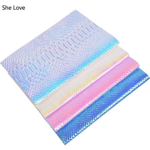 Chzimade Synthetic Leather Glitter Heart Embossed Fabric Sewing Cloth Garments DIY Handmade Materials Craft Making Accessories