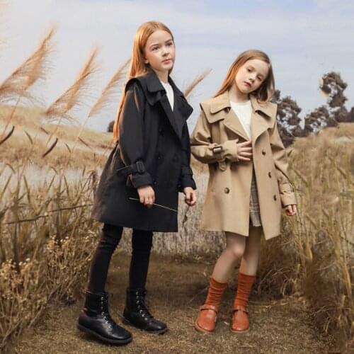 Girls Coat Outerwear 2021 Newest Coat For Girls Solid Color Kids Coats Spring Autumn Children Clothing 3 4 5 6 7 8 9 10 12 14 Y