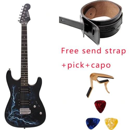 39 inch Electric Guitar Solid Maple Neck 21 String Lef Hhanded Guitar Concert Playing Guitarra Beginner Gift Free Accessories