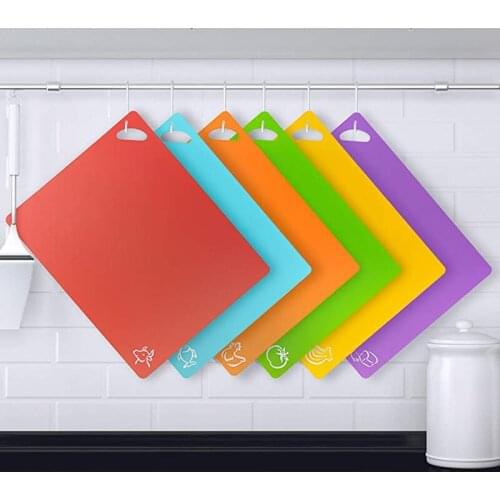 Hot Extra Flexible Silicone Cutting Board for Kitchen Dishwasher-Safe Non-Slip Non-Porous Upgraded 6 Colors Thick Large