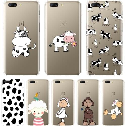 Cow Sheep Animal Goat Kawaii Cartoon Soft Back Cover For OnePlus 3 3T 5 5T 6 6T Phone Case Silicone For One Plus 6 6T 5 5T 3 3T