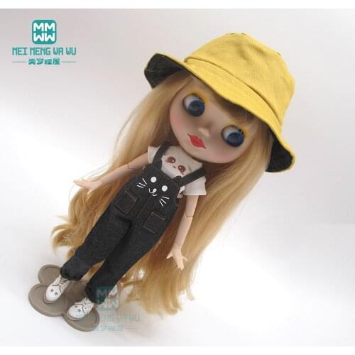 Blyth doll clothes fashion T-shirts, overalls for Blyth Azone1/6 doll accessories