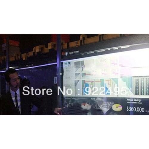 24" touch foil is completely transparent ,can be laminated onto glass.Customizing sizes are available basic on the requirements