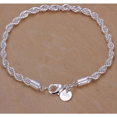 Silver color 3MM snake cute fashion women lady chain bracelets new listings high quality fashion jewelry Christmas gifts