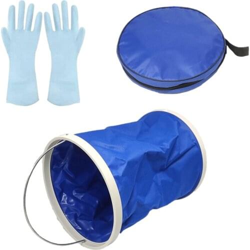 Collapsible Bucket Water Container Car Washing Backpacking Fishing Travel