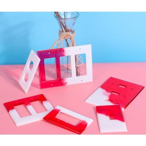 USB Socket Panel Light Switch Cover Silicone Mould DIY Crafts Casting Tool Crystal Epoxy Resin Mold Drop Shipping