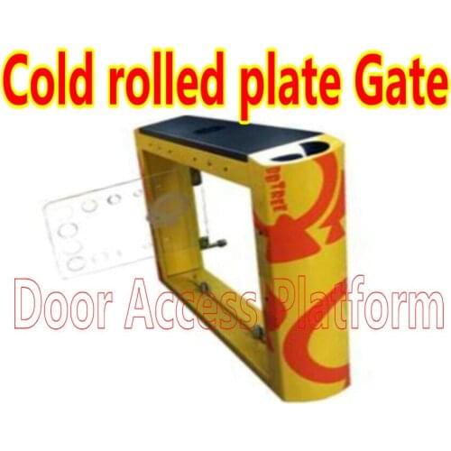 1 Wing Turnstile Access Controller Gate Human Exit+Entrance with Cold rolled plate Flap Turnstie Gate Wing access control gate
