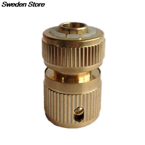 1PCS High Quality 1/2 " Brass Auto Water Guide Quick Fit Female Pipe Connector Hoselock Clips