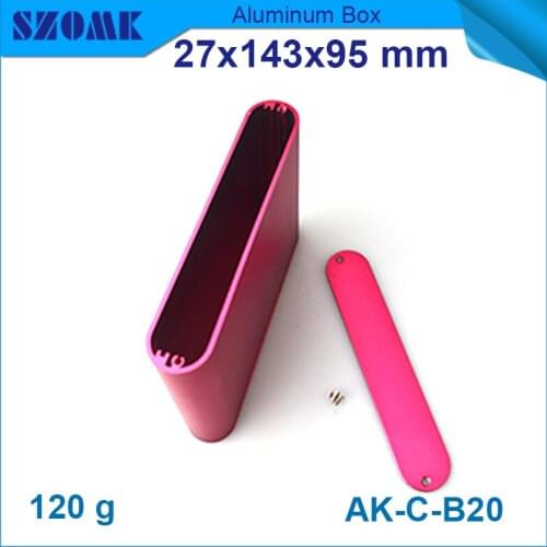 10 pcs/lot painting phosphate oxidation 27(H)x143(W)X95(L)mm aluminium junction housing electronics pcb design 27(H)x143(W)X95(L