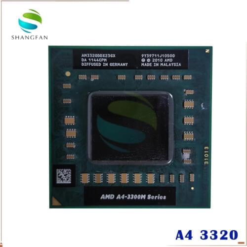 AMD A4-Series A4-3300M A4 3320 2.0 GHz DUAL-Core DUAL-Thread CPU Processor AM3320DDX23GX Socket FS1