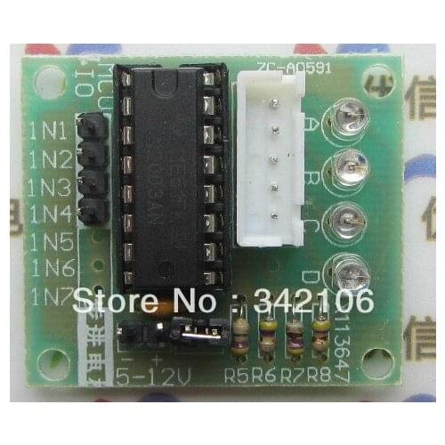 Free Shipping! 10pcs Five-line four-phase / stepper motor driver board / driver board (UL2003) module sensor