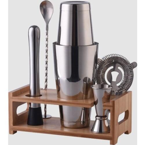 Wine Coctelera Batidora Boston Recipe Mixer Shaker Bartender Barware Kit Kitchen Bar Tools Stainless Steel Cocktail Shaker Set