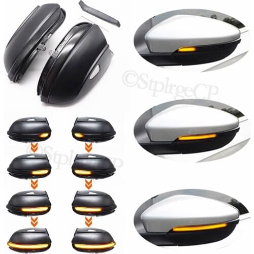 For Volkswagen VW Scirocco 2010 2011 2012 2013 LED dynamic rearview light turn signal car rearview mirror streamer light