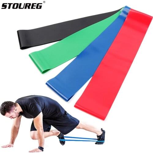 4Levels Resistance Bands Workout Fitness Gym Elastic Bands Latex Rubber Loops Strength Bands Training Athletic Rubber Bands
