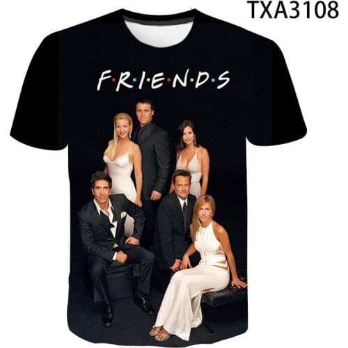 New Summer Friends Tv Show Printed 3D T Shirts Casual Streetwear Boy Girl Kids Fashion Cool Men Women Children Cotton Tops