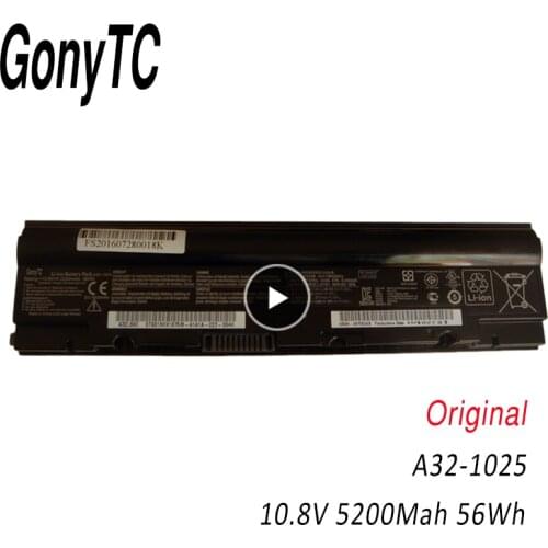 GONYTC A32-1025 Laptop Battery For Asus A31-1025 A32-1025 For Eee PC 1025 1025C 1025CE 1225 1225B 1225C R052 R052C R052CE