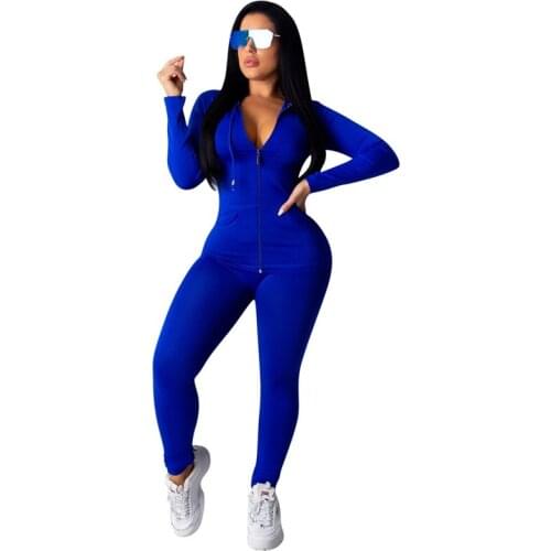 HAOYUAN Two Piece Set Jumpsuit Women Tracksuit Fall Winter Clothing Hoodie Top+Pant Sweat Suit Lounge Wear Outfits Matching Sets