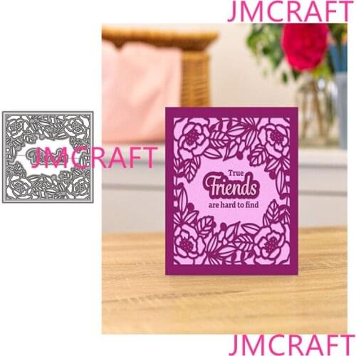 JMCRAFT 2021 New English Alphabet Flower Frame #1Metal Cutting Dies DIY Scrapbook Handmade Paper Craft Metal Steel Template Dies