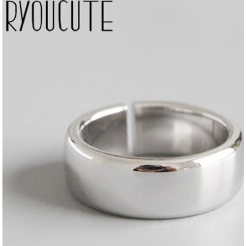 Charming Boho Korean Open Adjustable Smooth Round Rings for Women Wedding Ring Jewelry Valentines Day GIFT