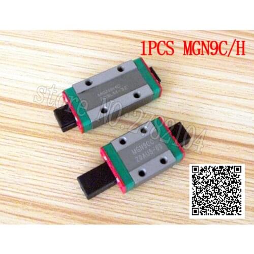 MGN9C or MGN9H linear bearing sliding block match use with MGN9 linear guide for cnc xyz diy engraving machine1pcs