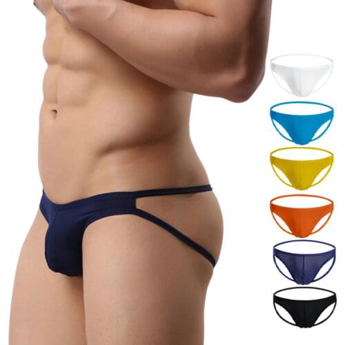 Plus size Men sexy G-string sports underwear Mesh Hollow out thong underwear running seamless lingerie t-back panties M-2XL male