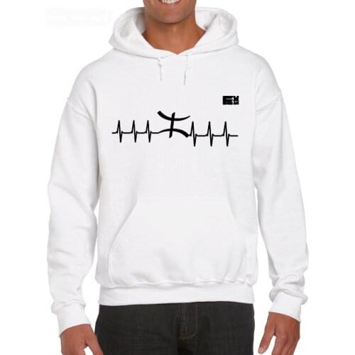 Men Tops 2019 Fashion New Printed Short Sleeve Men Amazigh Heartbeat Printing Hoodies Sweatshirt