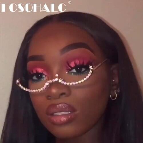 Diamond Steampunk Sunglasses Frames Wave Eyeglasses Frames Women Vintage Sunglasses Frames For Men Eyewear Decoration