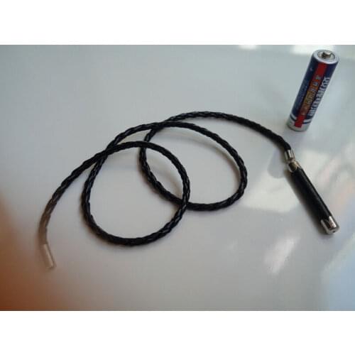 Custom DIY 1/6th Black Leather Whip For 12" Phicen Toy Male & Female Figure Body