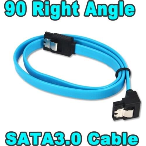 Dropshipping Super Speed 3.0 Cable 6GB/s SATA III Cable Flat Data Cord 50CM Straight 90 Right Angle SATA for HDD SSD