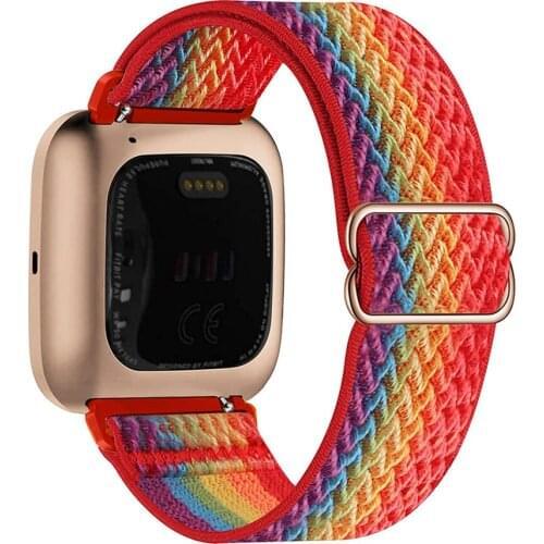 Adjustable Nylon Strap for Fitbit Versa 2 lite band Elastic bracelet replacement watchband for fitbit versa lite wristband