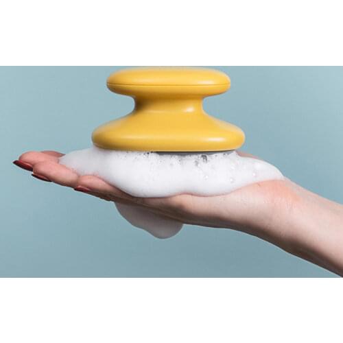 Silicone Hair Scalp Massage Brush Shampoo Washing Comb Shower Head Mini Meridian Massage Wide Tooth 4 Colors