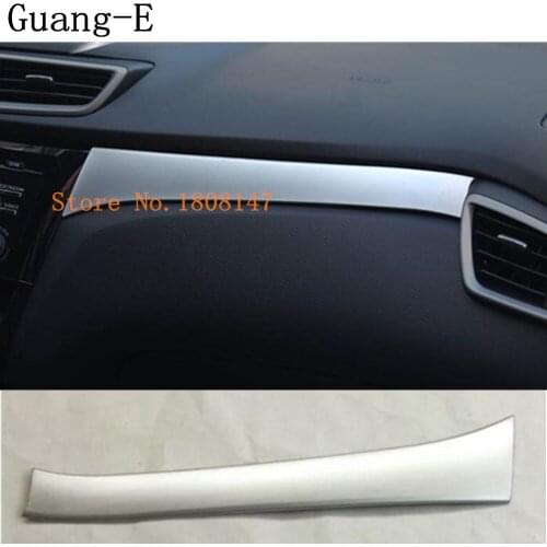 Car ticker styling inner Middle Console Central control navigation air-condition trim frame For Nissan Qashqai 2016 2017 2018