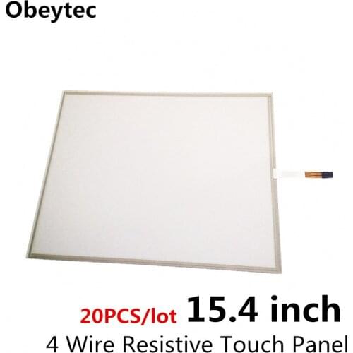 TS154A4K02*20PCS 15.4 inch 4 wire resistive touch screens, 16:10, AA 331.2*207mm; OA 351*229mm, Panel Only