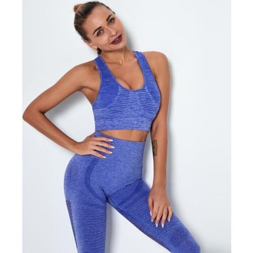 Sports Bra High Strength Running Padded Women Sexy Seamless Brassiere Sport Bra Top Yoga Fitness Workout Active Wear